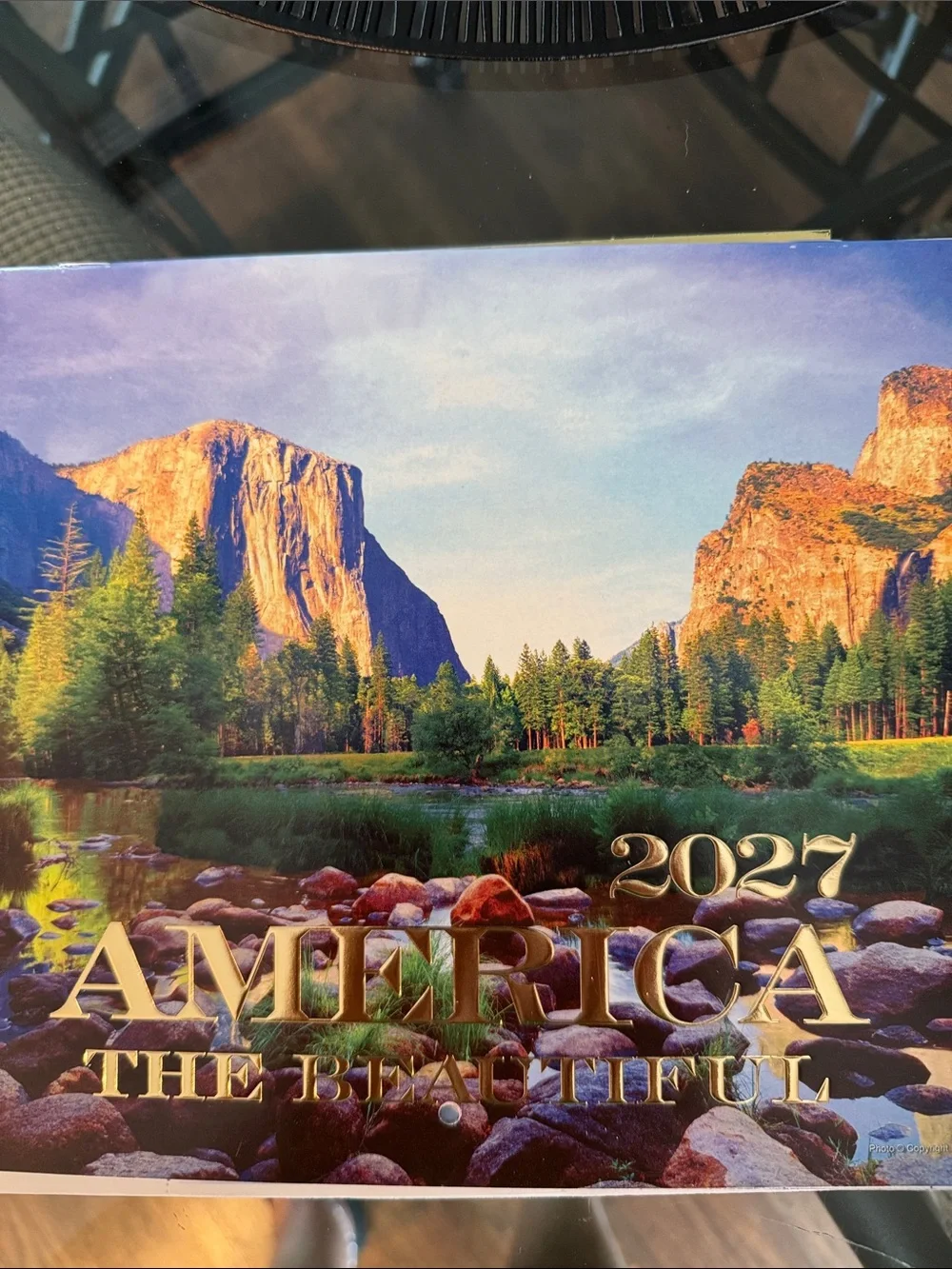 2027 America the Beautiful Wall Calendar - Scenic Landscape (Green, Blue, Brown)